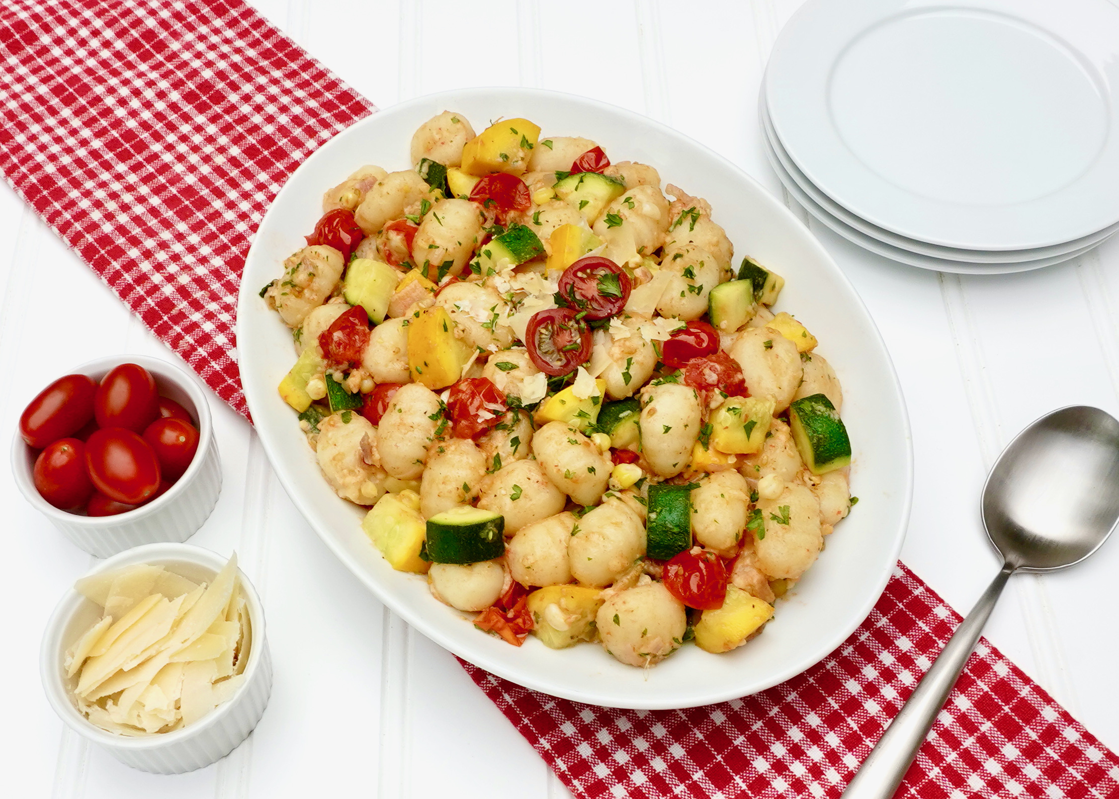 Vegetable Gnocchi Recipe with Fresh Summer Vegetables