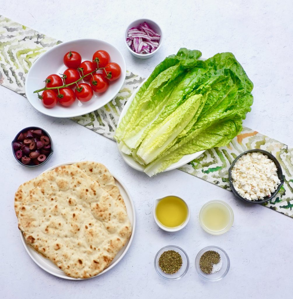 Pita Bread Salad is a hearty, flavorful Greek type salad
