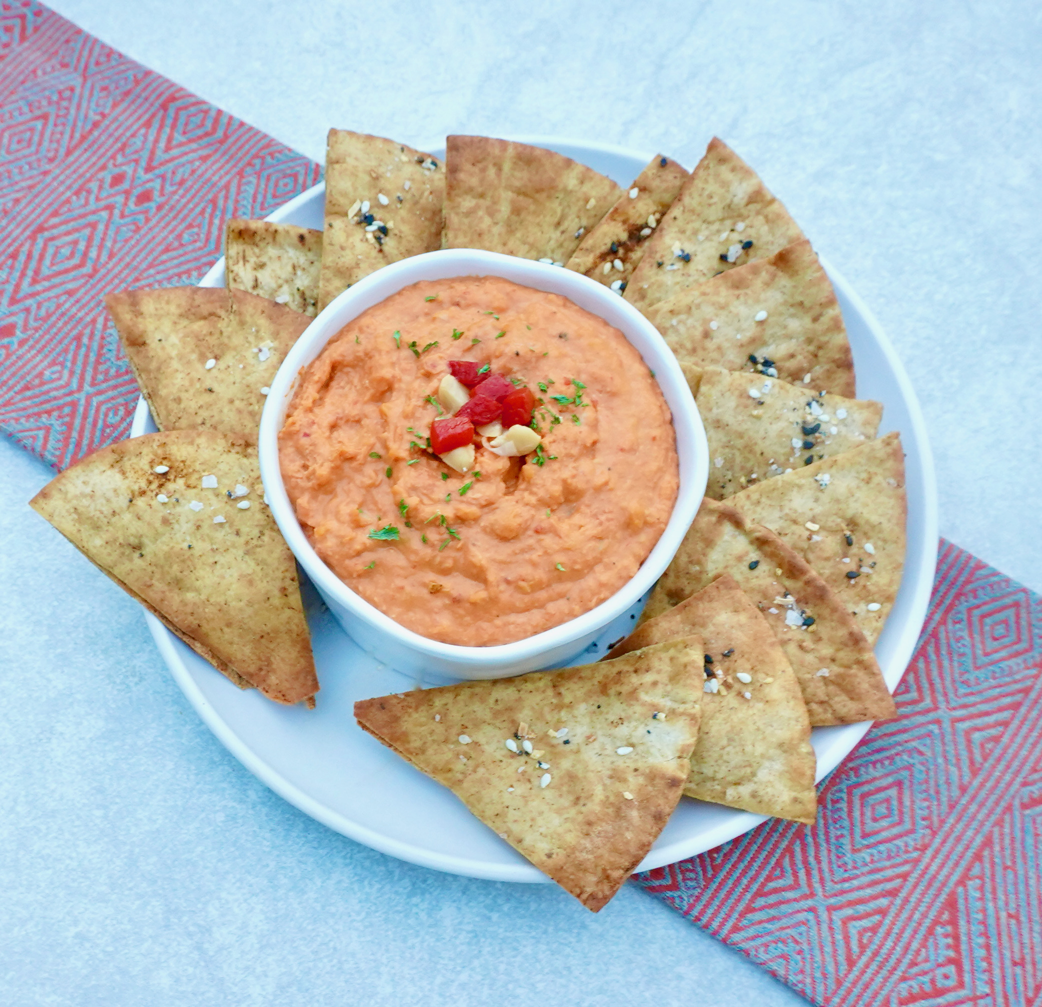 Air Fryer Pita Chips are crispy and flavorful snacks