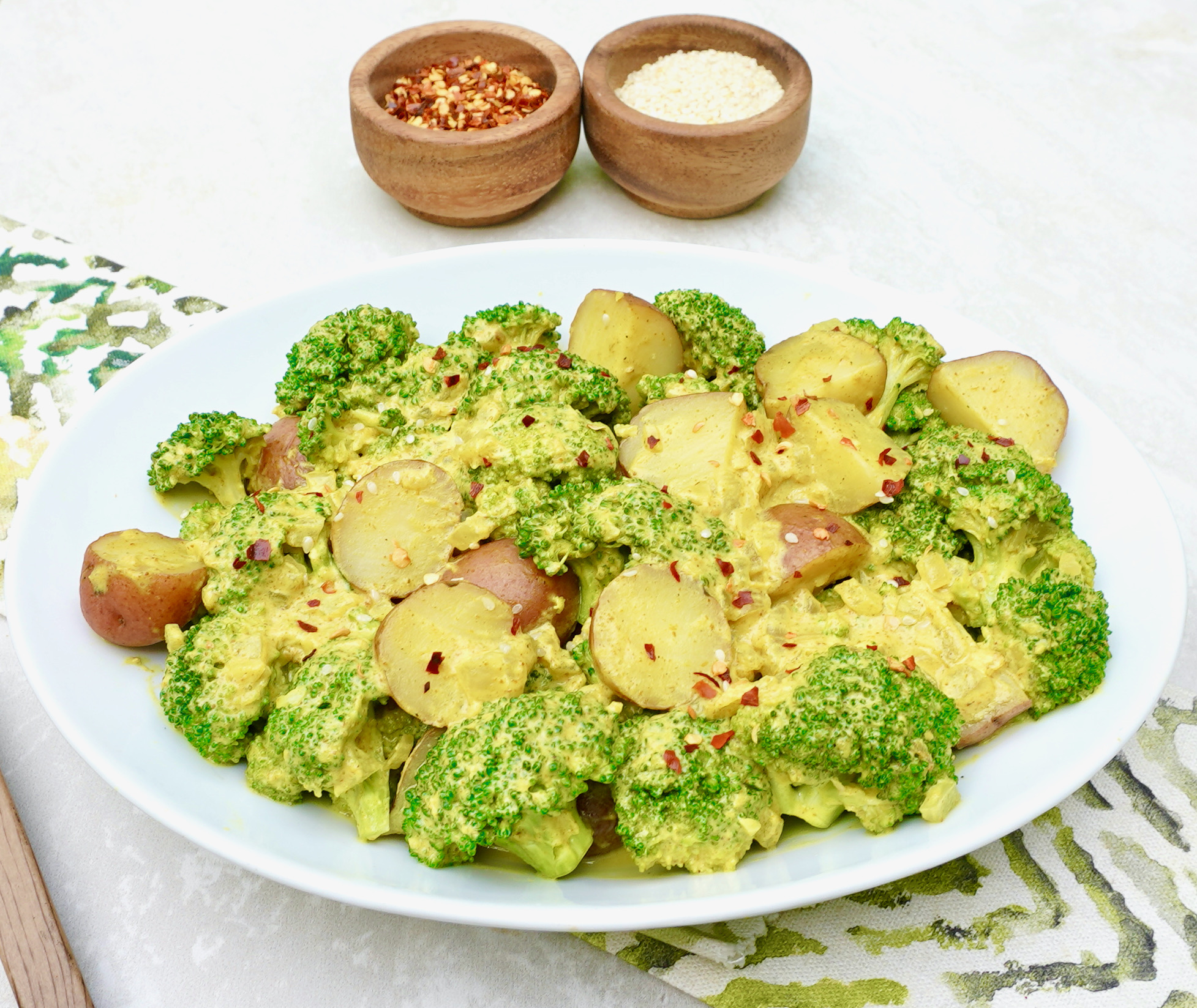 Simple Vegan Broccoli Curry Recipe with Potato and Coconut