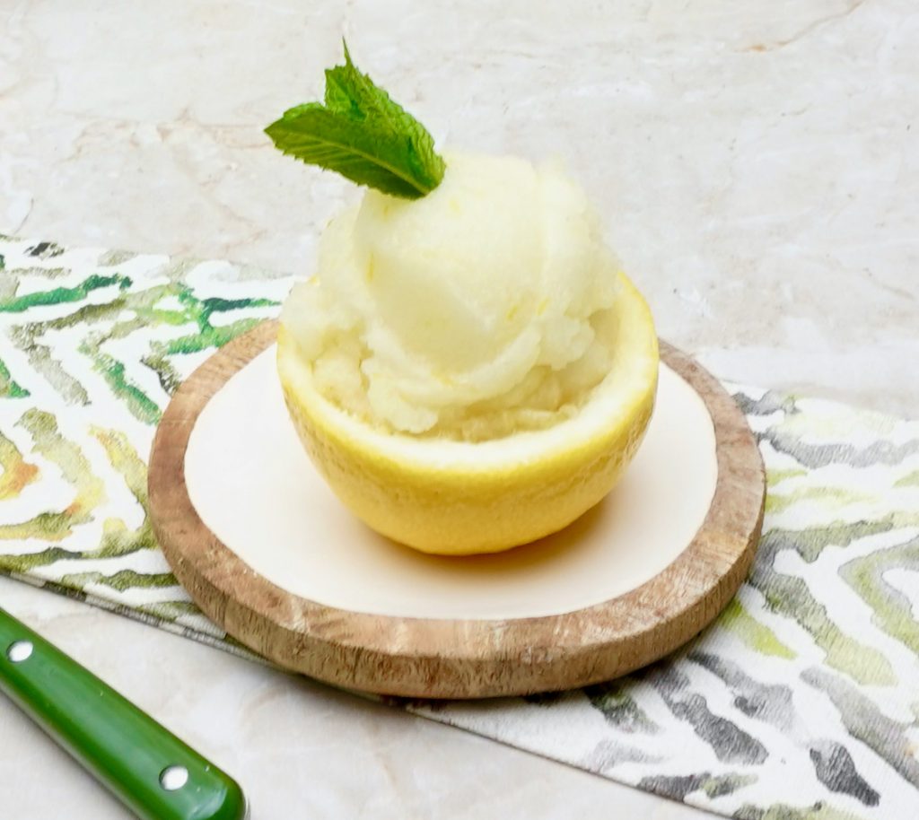 How to Make Traditional Frozen Italian Lemon Sorbet