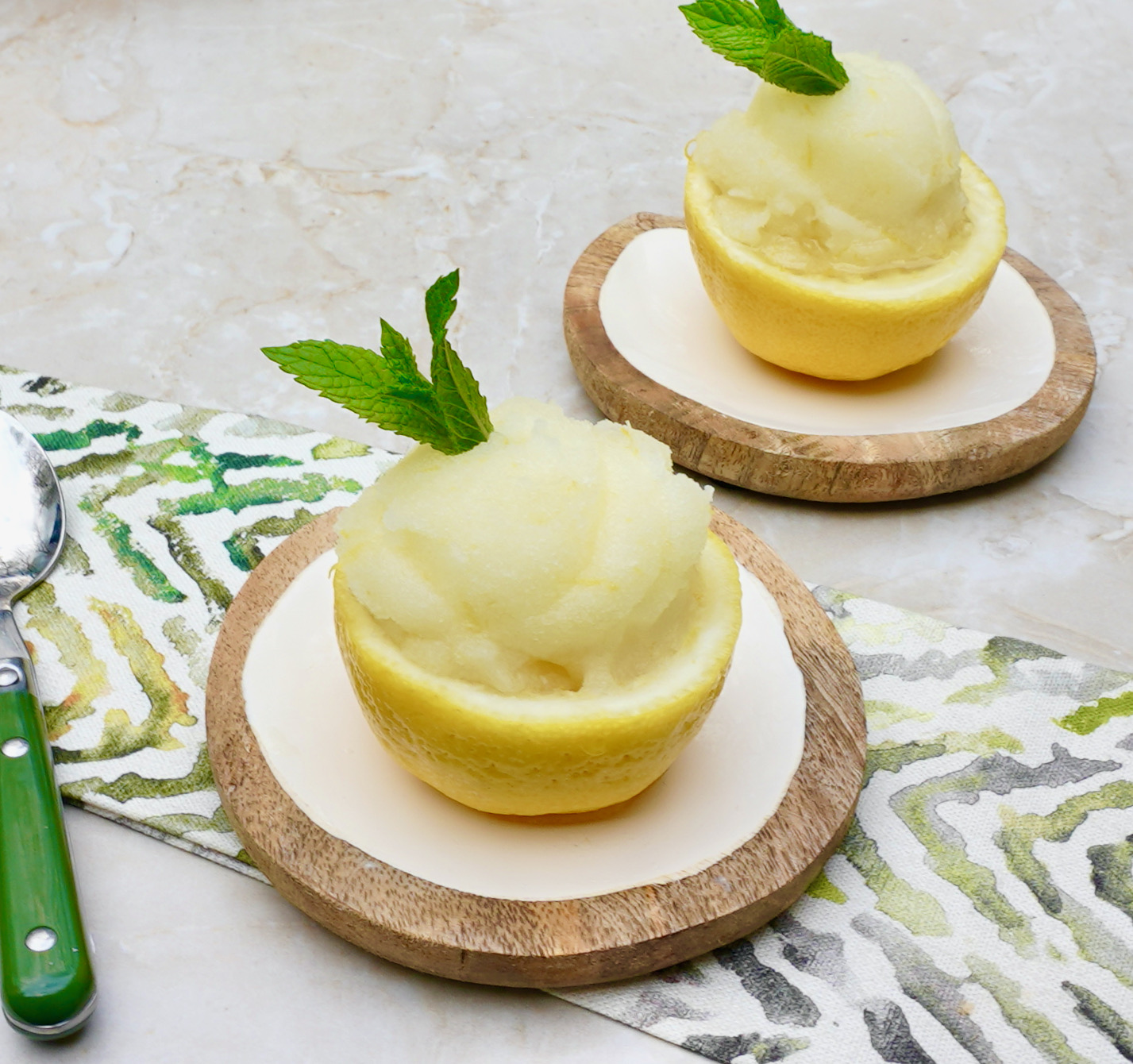 How to Make Traditional Frozen Italian Lemon Sorbet