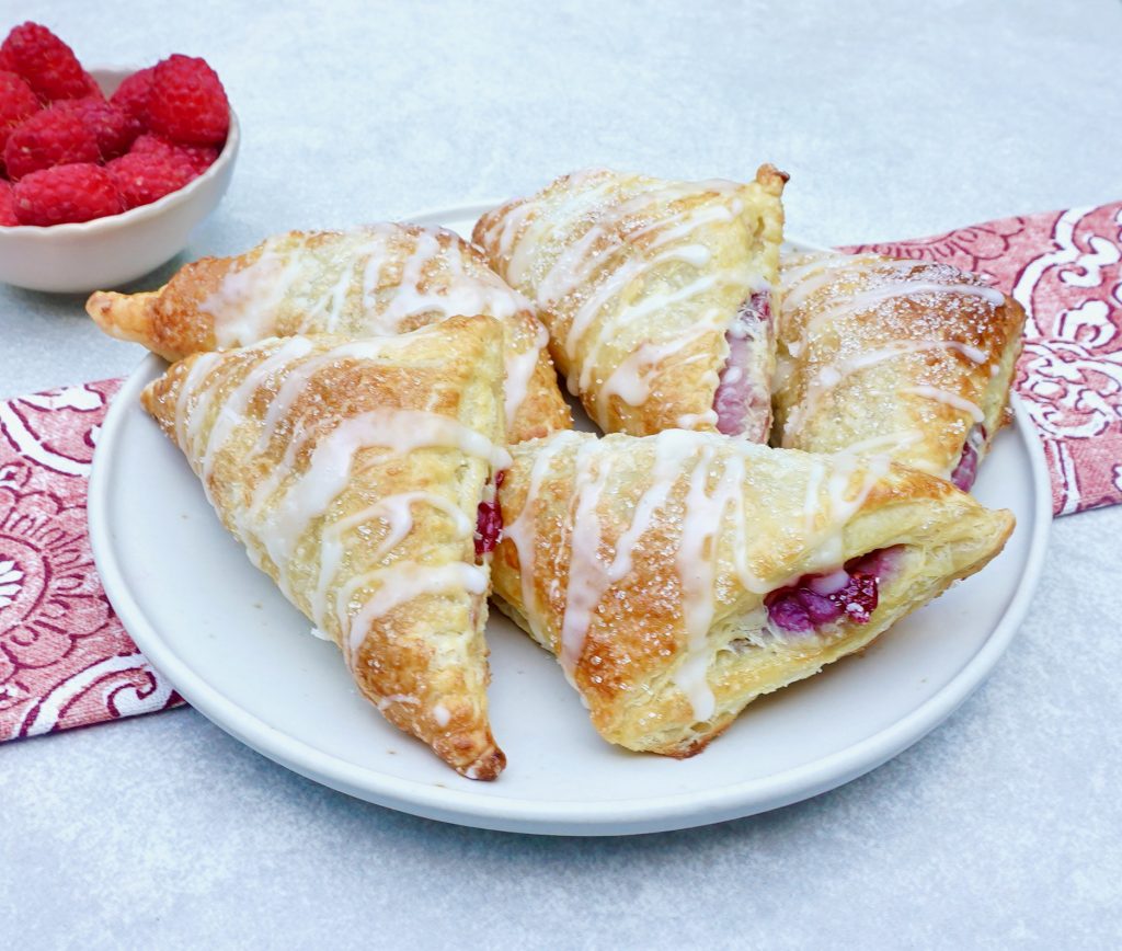 Easy Raspberry Turnovers with Puff Pastry Recipe