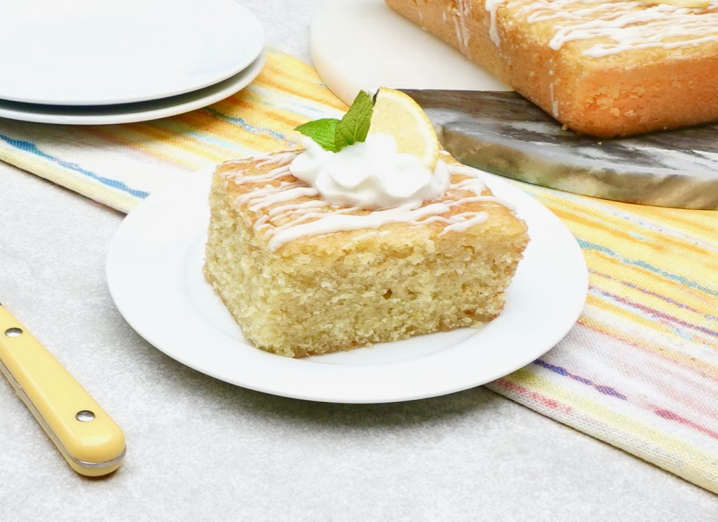 Easy to Make Lemon Crunch Cake Recipe with Glaze