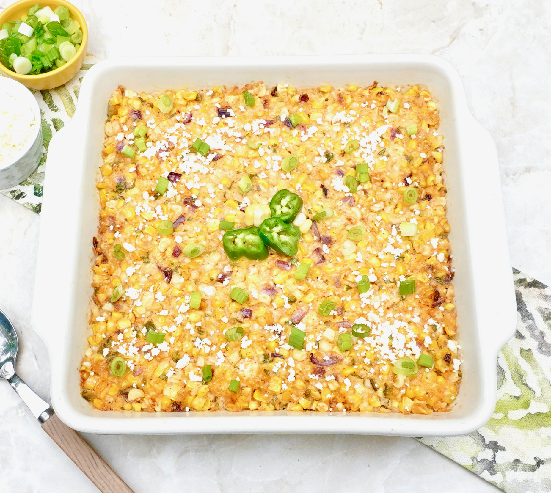 Easy Cheesy Mexican Street Corn Casserole Recipe