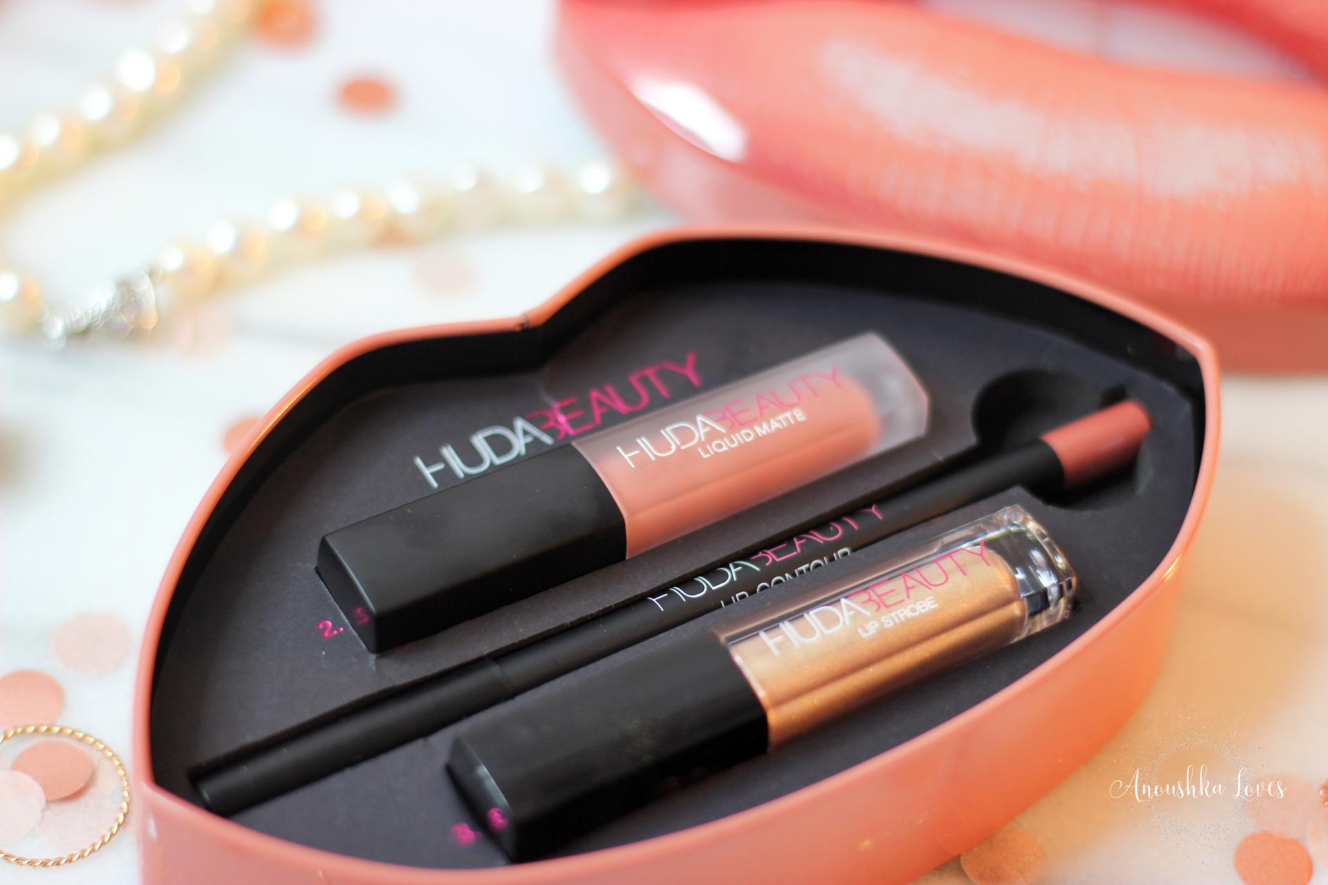 Huda Beauty Lip Kit Bombshell & Ritzy Anoushka Loves