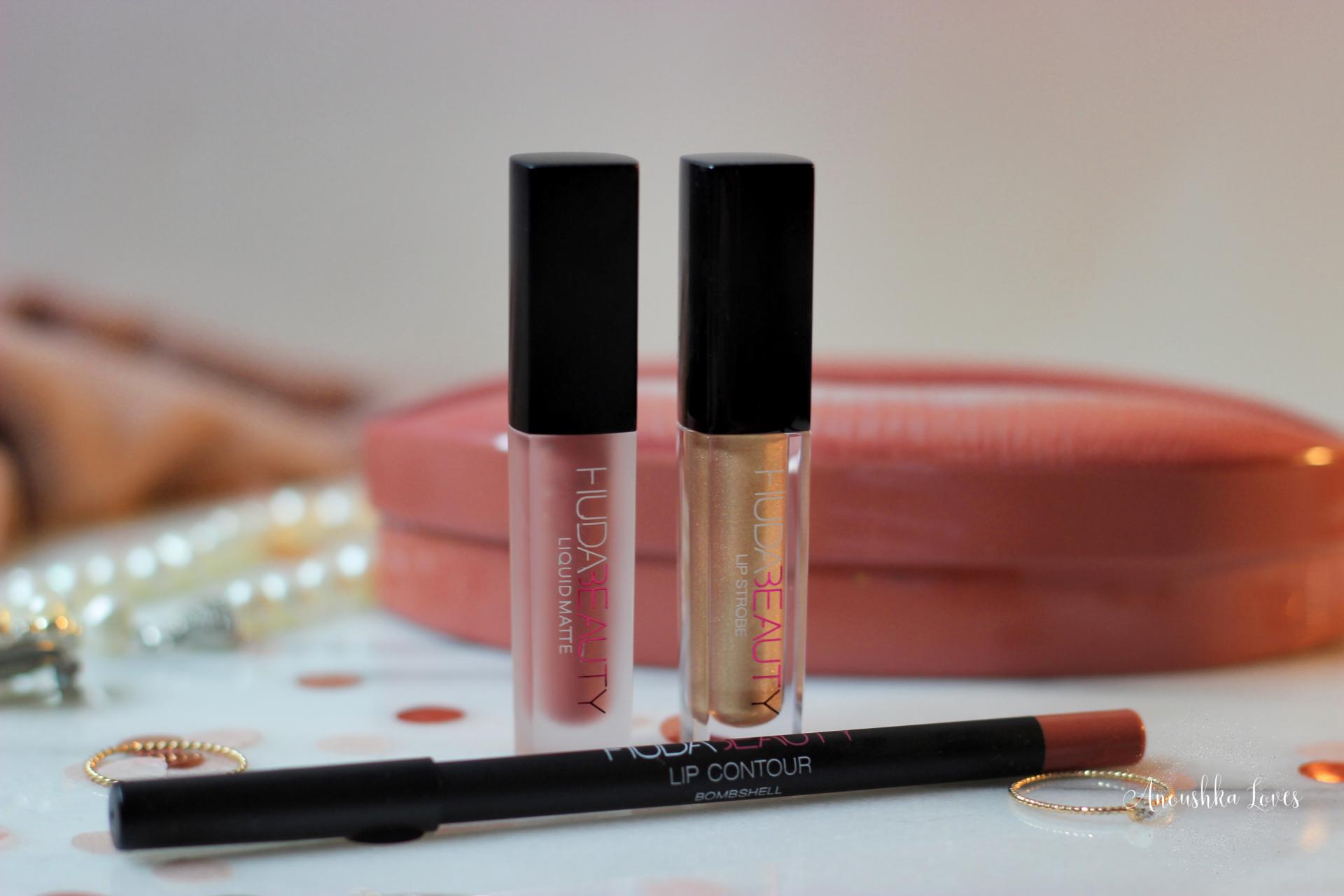 Huda Beauty Lip Kit Bombshell & Ritzy Anoushka Loves