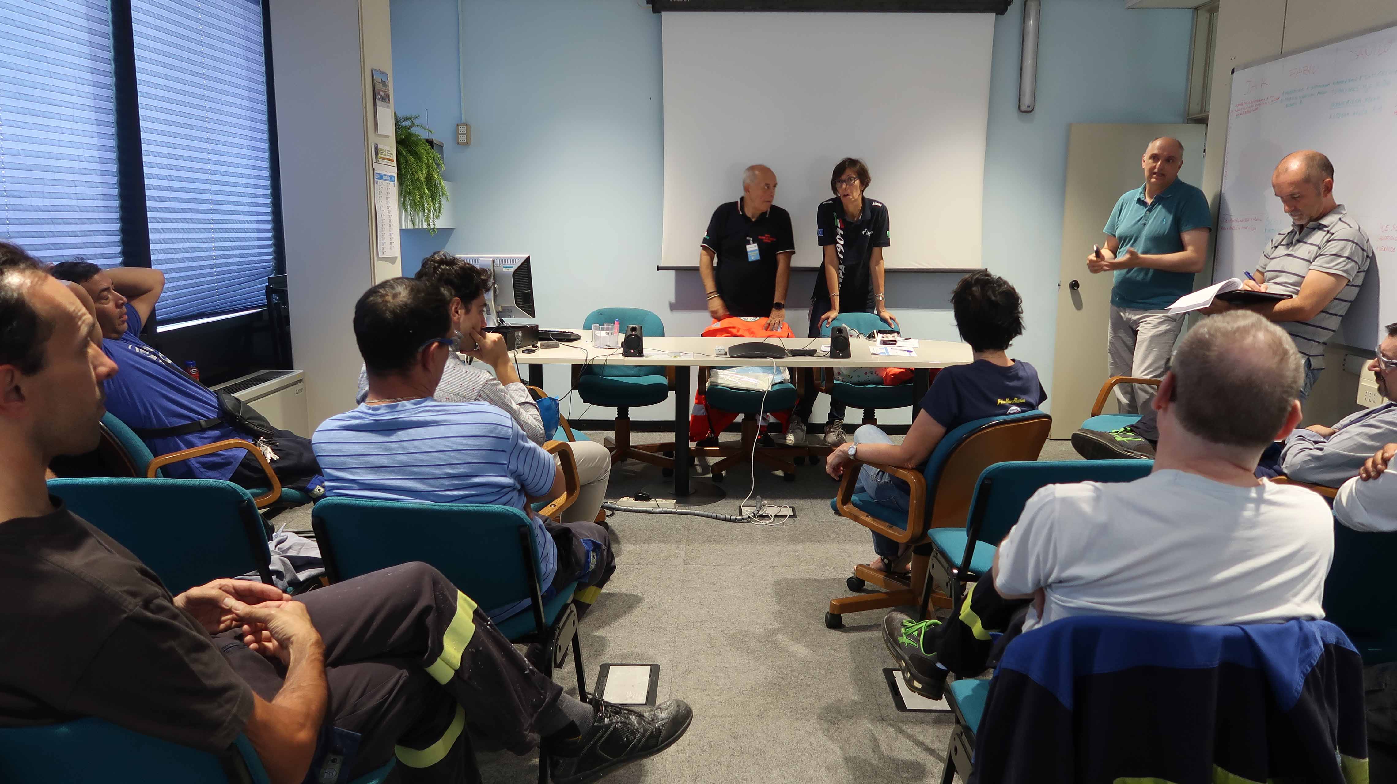 Anpas prove di emergenza con evacuazione alla Synthomer di Sant’Albano