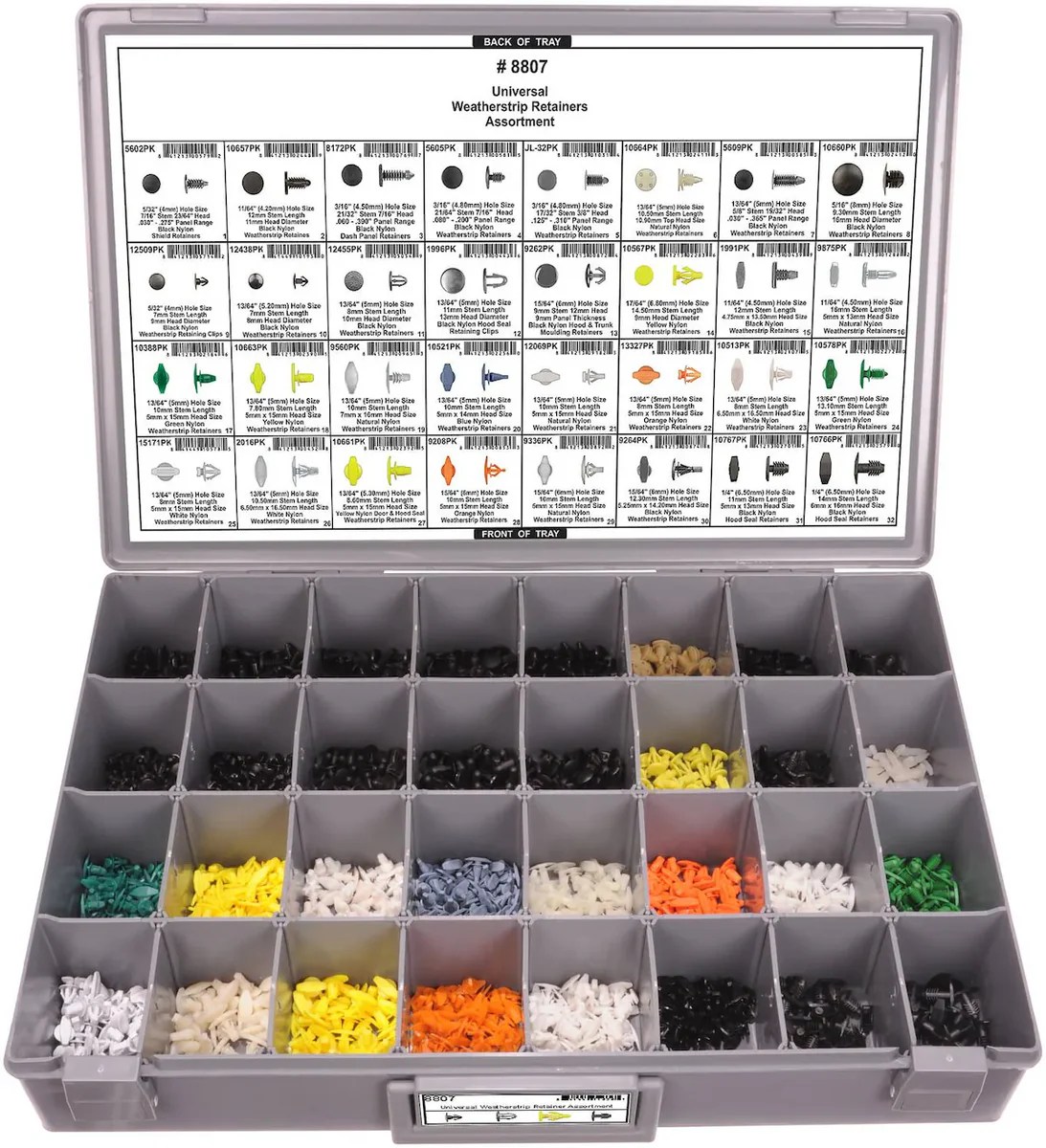 Automotive Weatherstrip Retainer Assortment Anson PDR