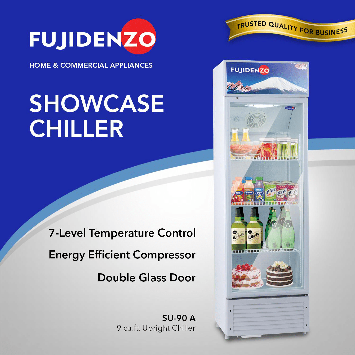 Fujidenzo SU90 A 9.0 cu.ft. Upright Chiller Ansons
