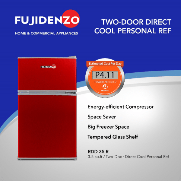 Fujidenzo RDD35 R 3.5 cu.ft. Two Door Refrigerator Ansons