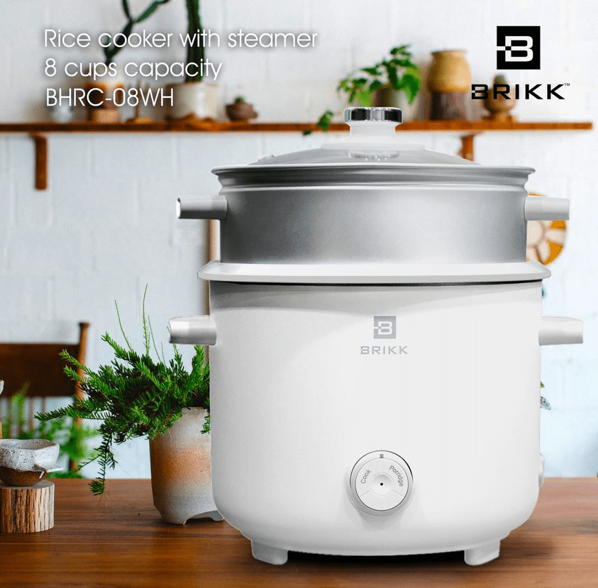 Brikk BHRC08WH 8 cups Rice Cooker Ansons