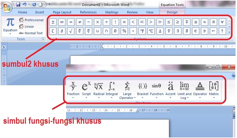 Cara Menulis Rumus Matematika Di Word 2010 Matematika Dasar