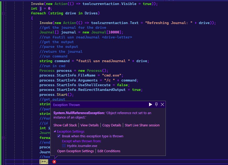 Null Reference error but it's not null? C