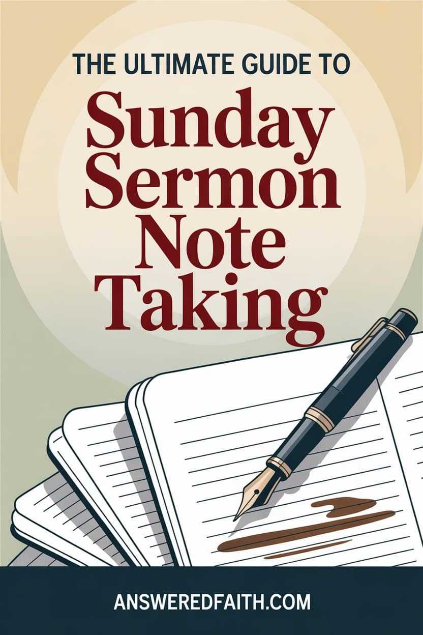 The Ultimate Guide To Sunday Sermon Note Taking