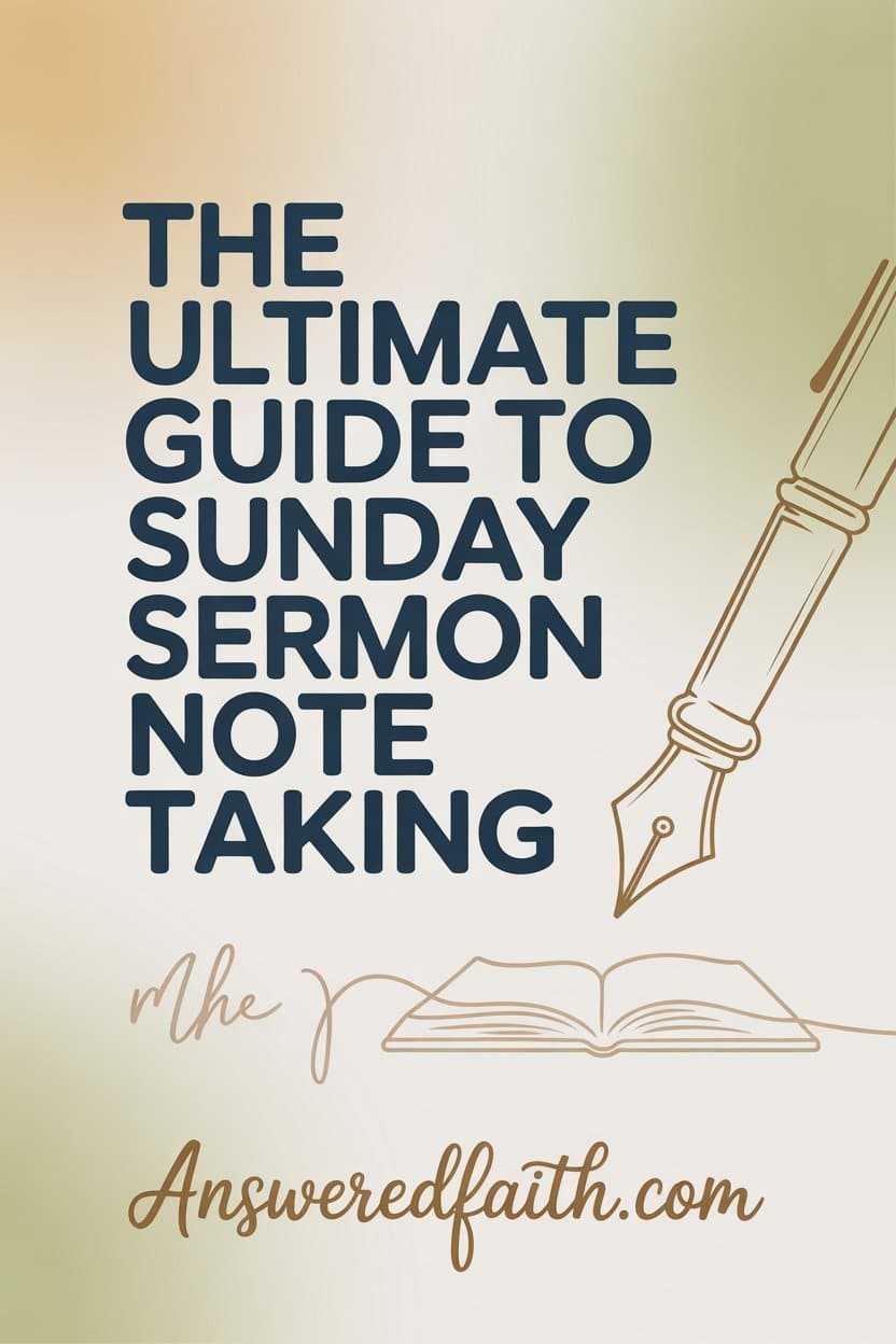 The Ultimate Guide To Sunday Sermon Note Taking