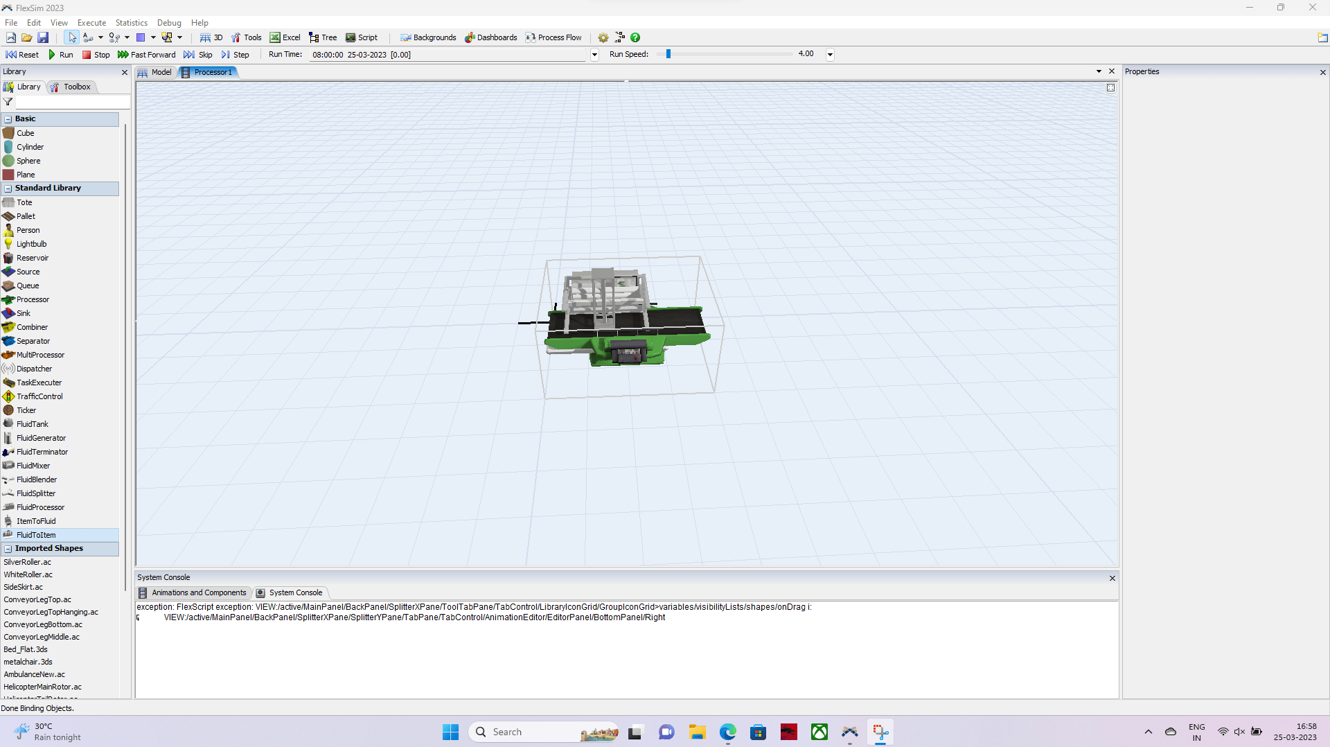 Exception Throwing When Adding Person Surrogate To Animation FlexSim