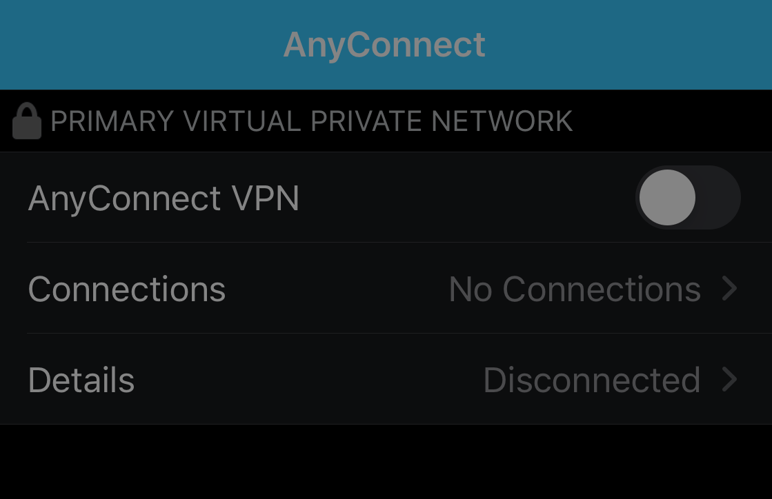 VPN, CISCO AnyConnect, Installing for iPhone, iPad, and iPod Touch