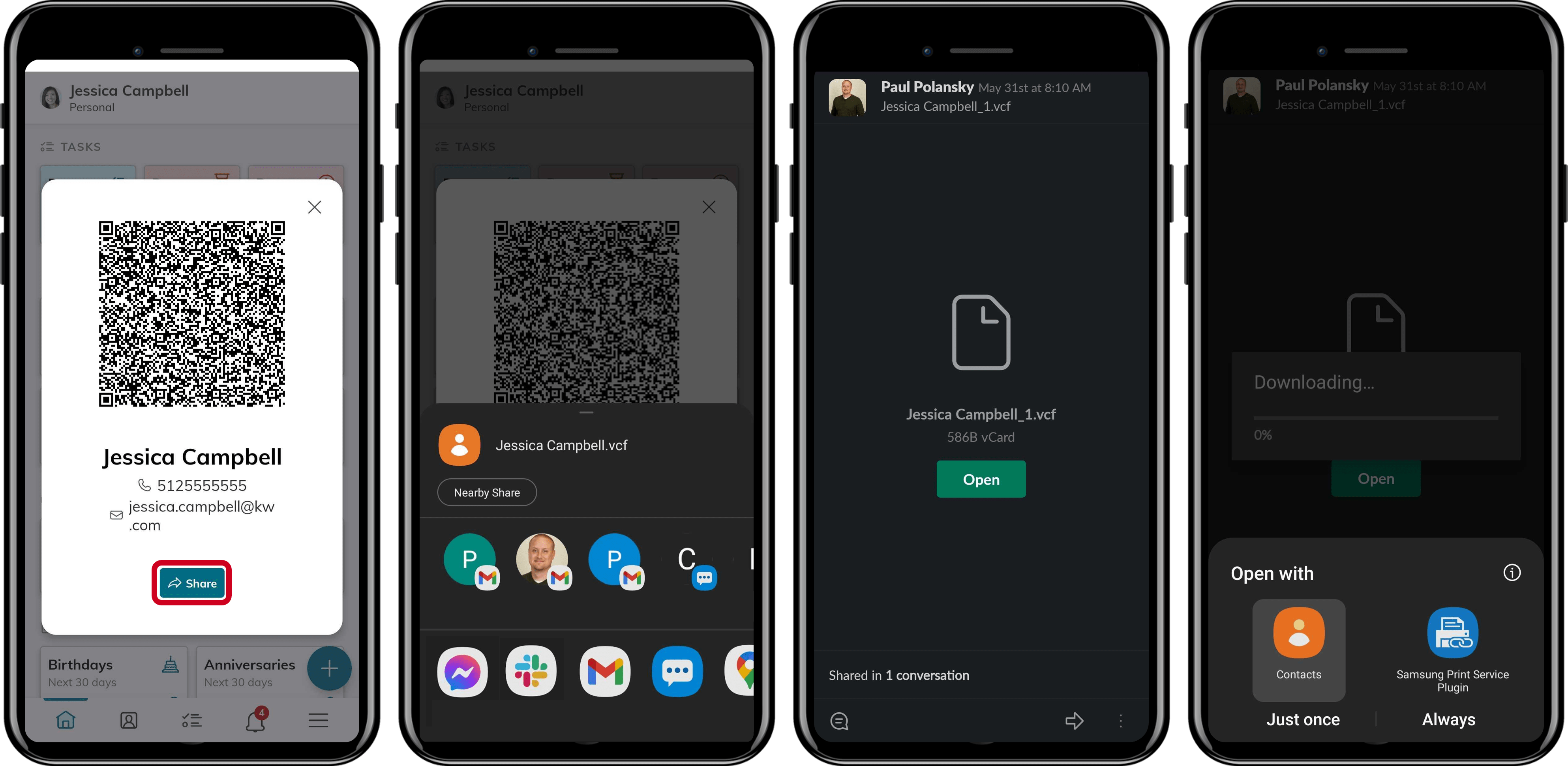 Access and Share Your Digital Business Card in the Command App KW Answers