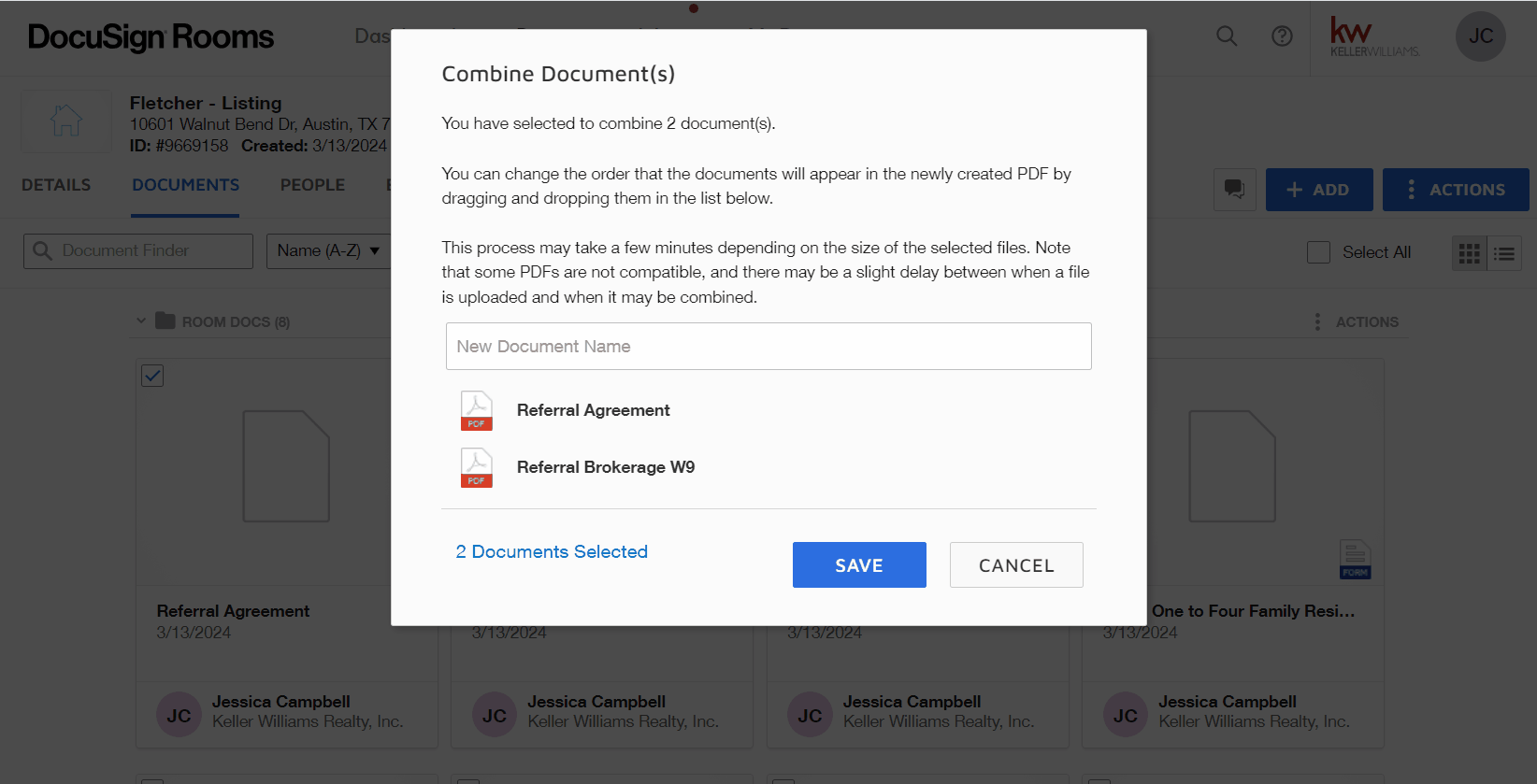 Merge Multiple PDF Documents into One Using DocuSign KW Answers