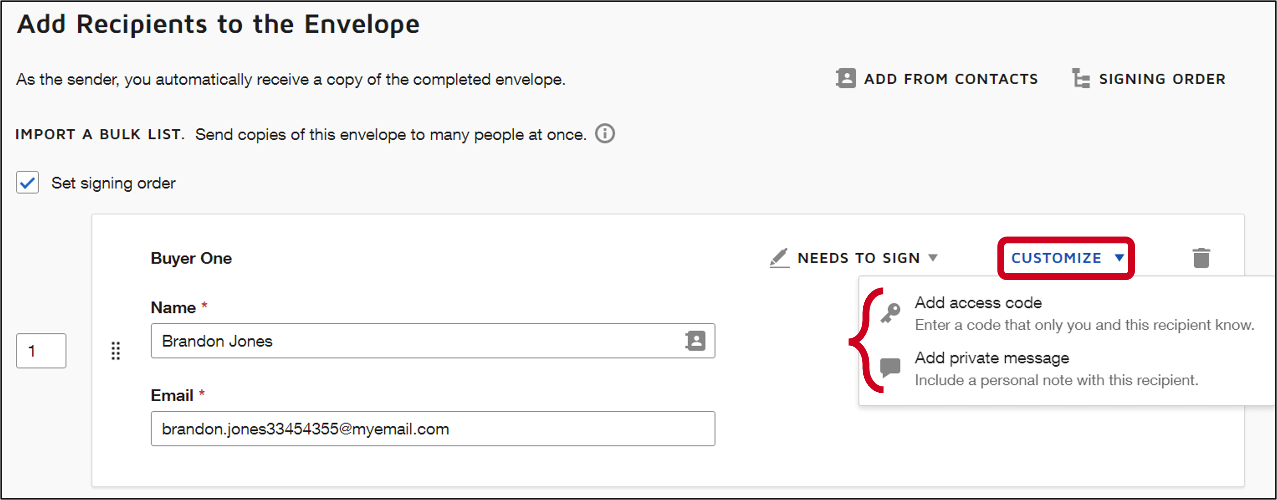 Create and Send an Envelope in DocuSign (Send Forms for Signatures