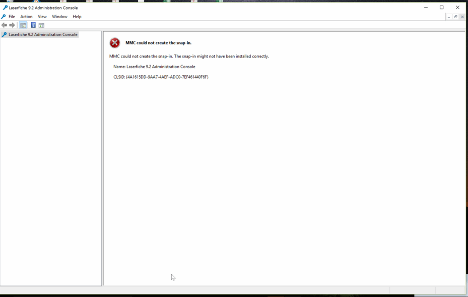 MMC could not create the snapin in Windows 10 Laserfiche Answers