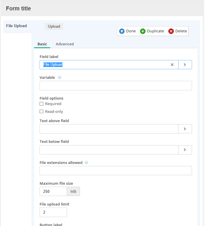 Limit the number of File Uploads in a Form Laserfiche Answers