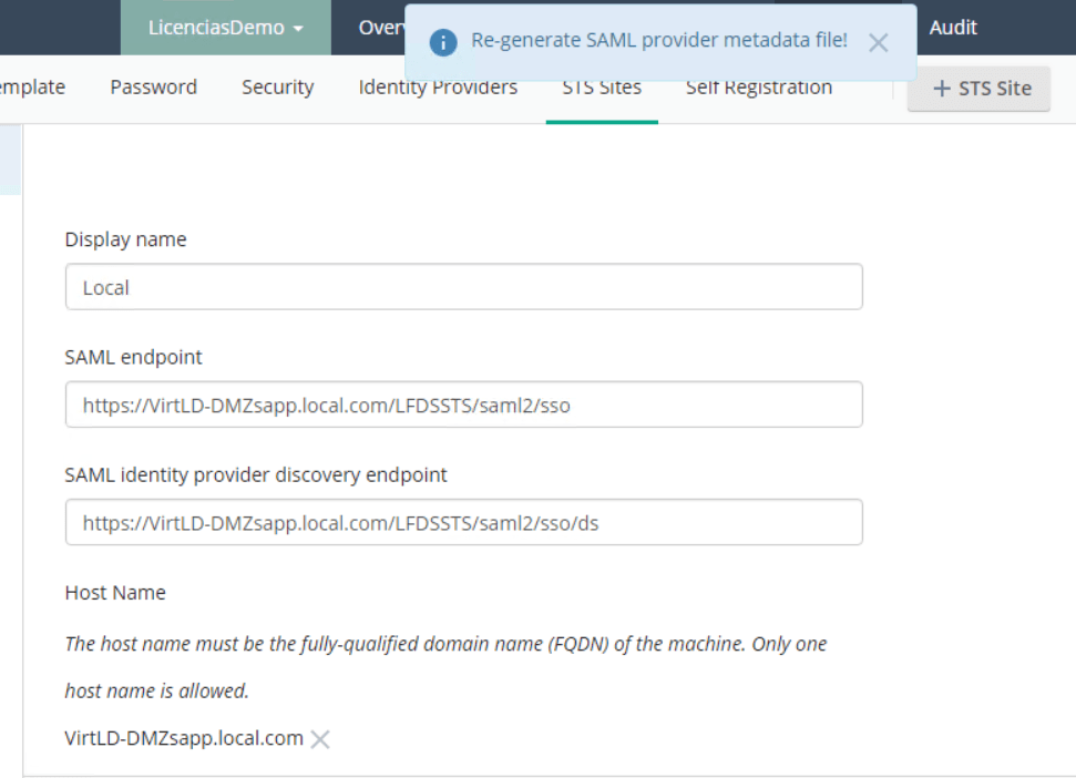 Regenerate SAML provider metadata file! Laserfiche Answers