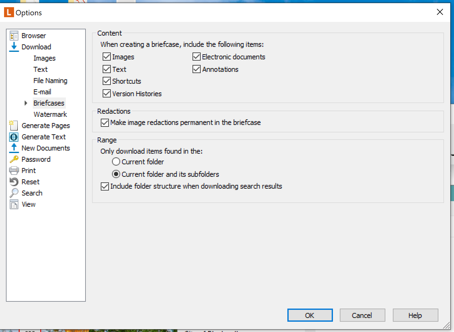 Briefcase from On Premise to LF Cloud Repository not Merging Documents
