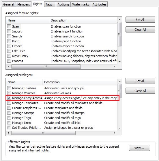 Feature Request Recycle Bin Allow group control Laserfiche Answers