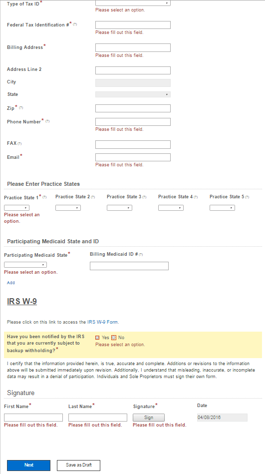 How to bypass the required fields while clicking on "Save as Draft