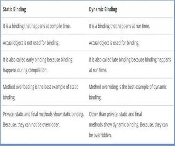 What is static and dynamic binding? MindStick Q&A