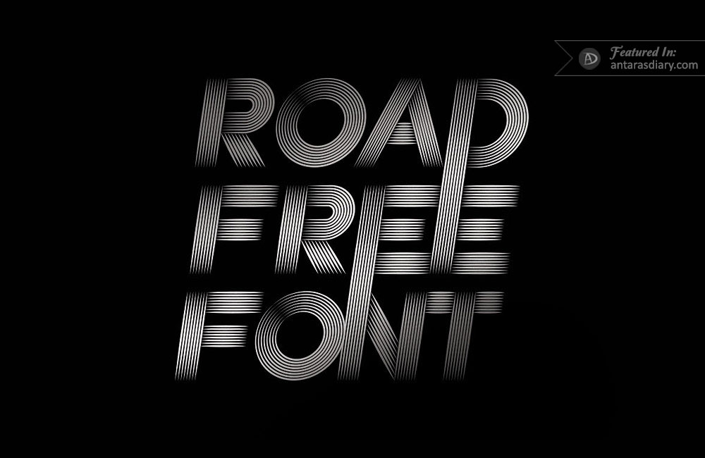 Road Free Vector Font