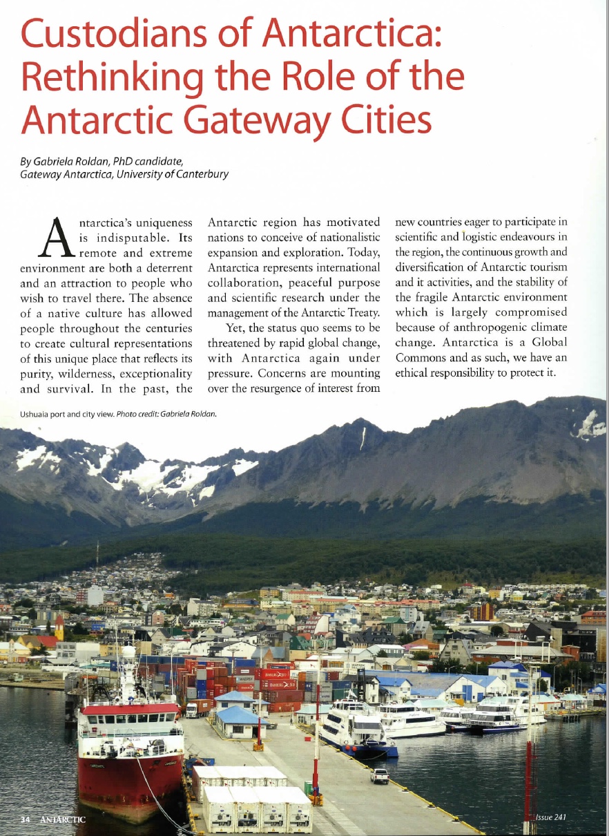 In the Media Antarctic Cities