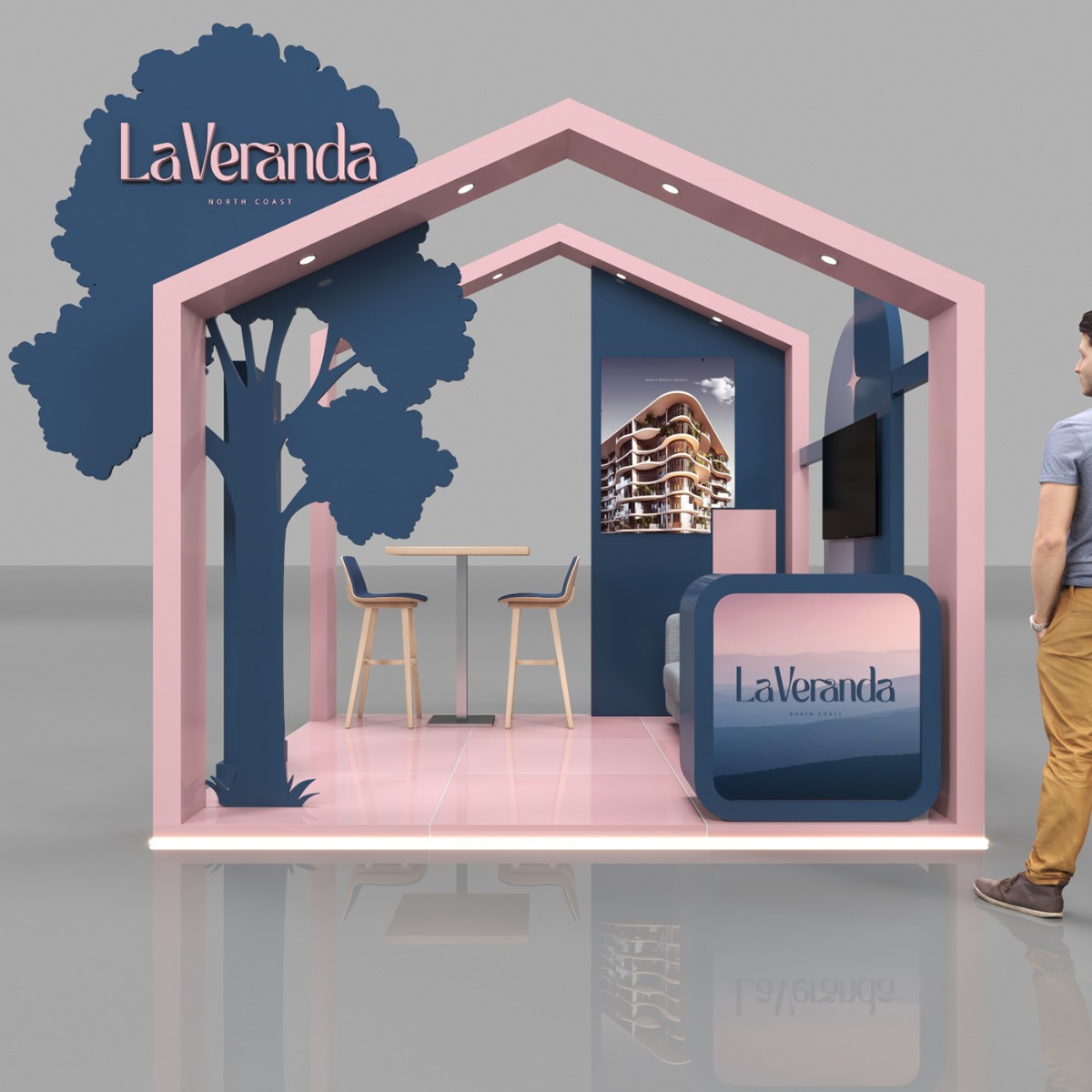 Real Estate Booth Reception Retail Kiosk Inside Real Estate Consultant