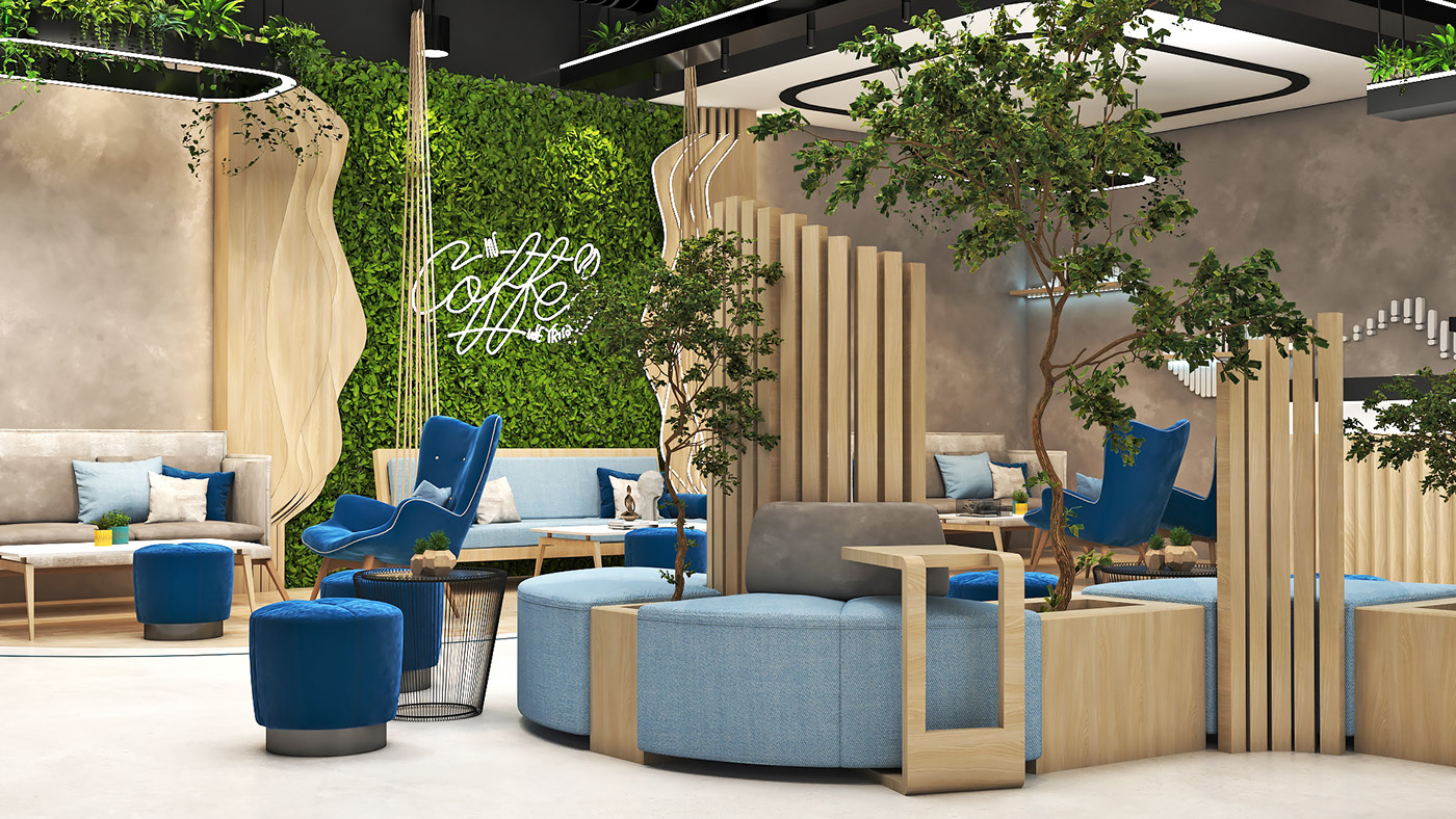 Small Cafe Shop Interior Design Different Sitting Coffee Store Decorations