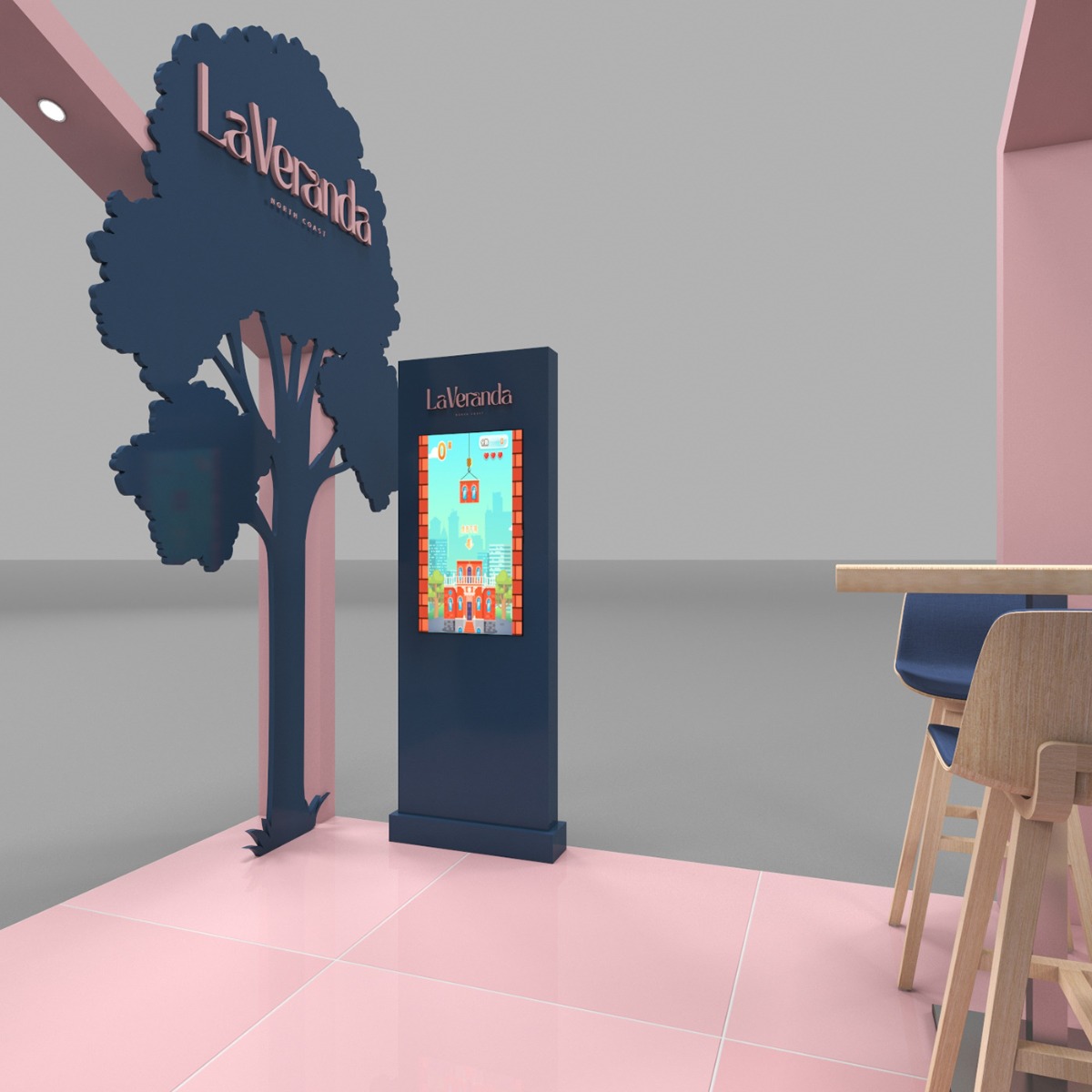 Real Estate Booth Reception Retail Kiosk Inside Real Estate Consultant