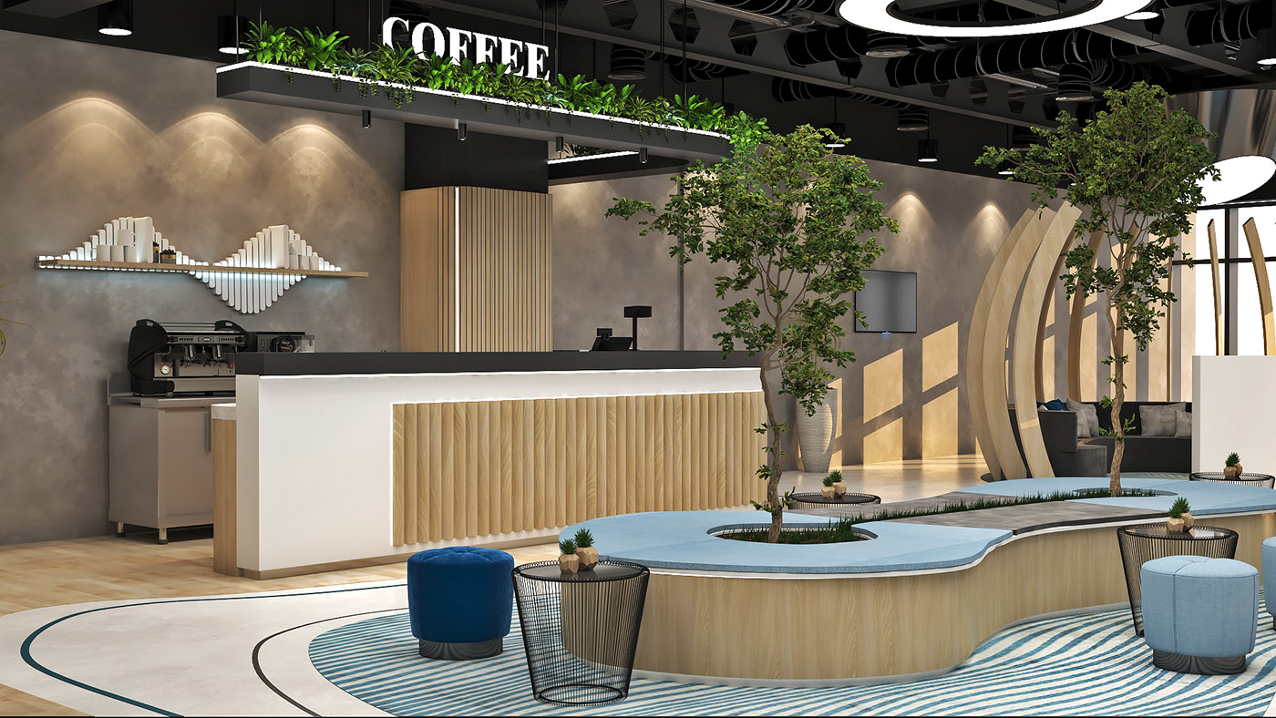 Small Cafe Shop Interior Design Different Sitting Coffee Store Decorations