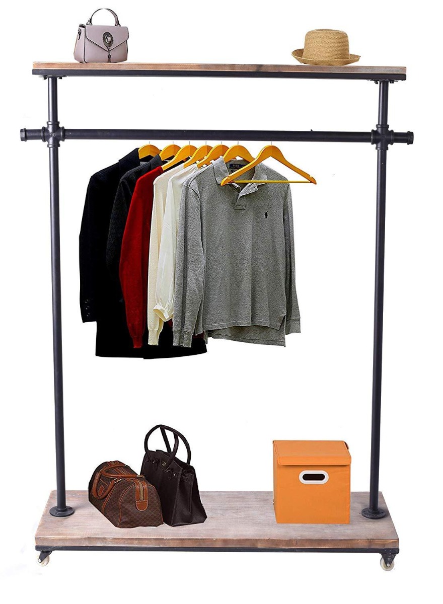 Industrial Pipe Clothing Rack DIY Garment Racks For Sale
