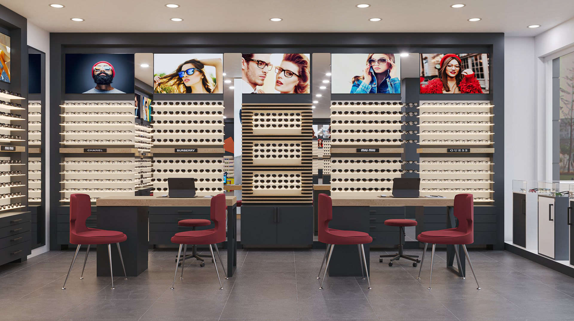 Learn How To Design Optical Shop Interior Through A Sunglass Store