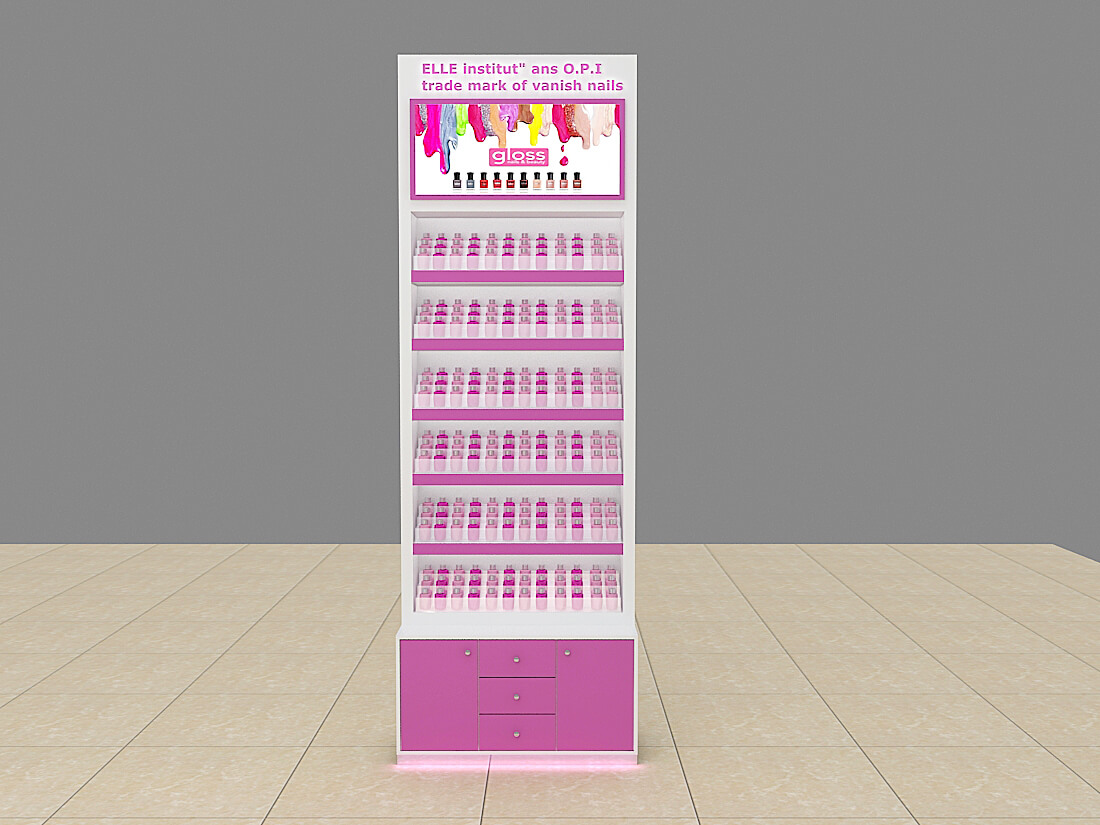 Nail Polish Display Showcase & Nail Polish Display Stand Display