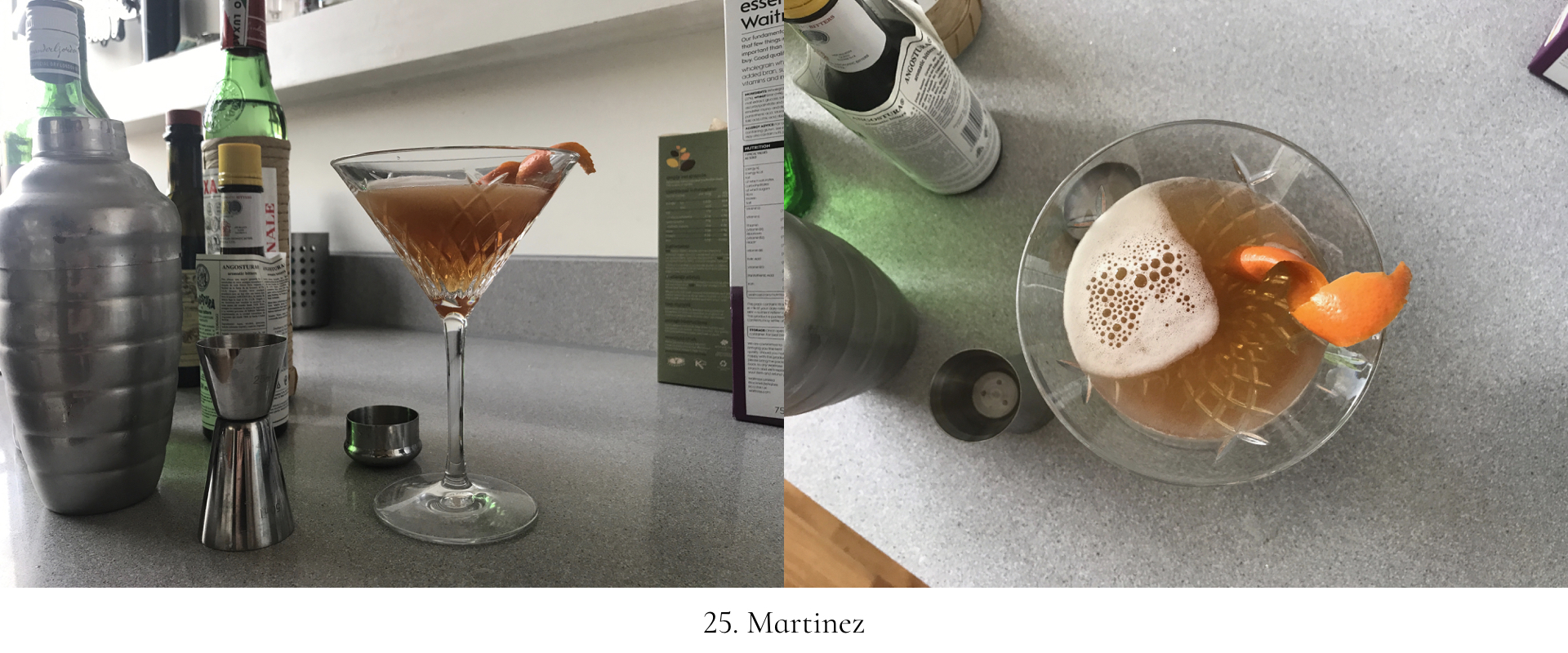 Cocktail 25. Martinez, Diffords Guide Ant Harris