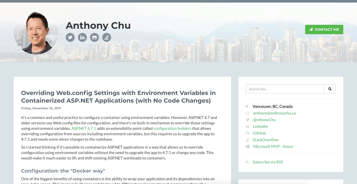 Overriding Web.config Settings with Environment Variables in