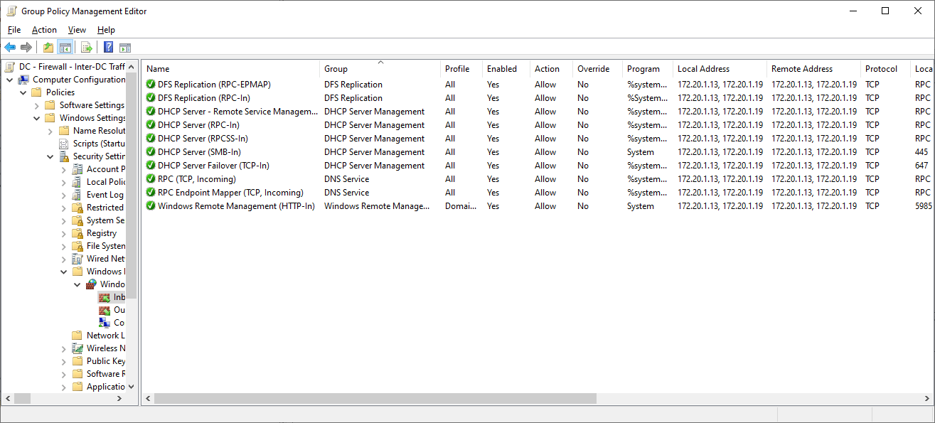 Windows Firewall Part 2 Securing Servers & Domain Controllers AJ's