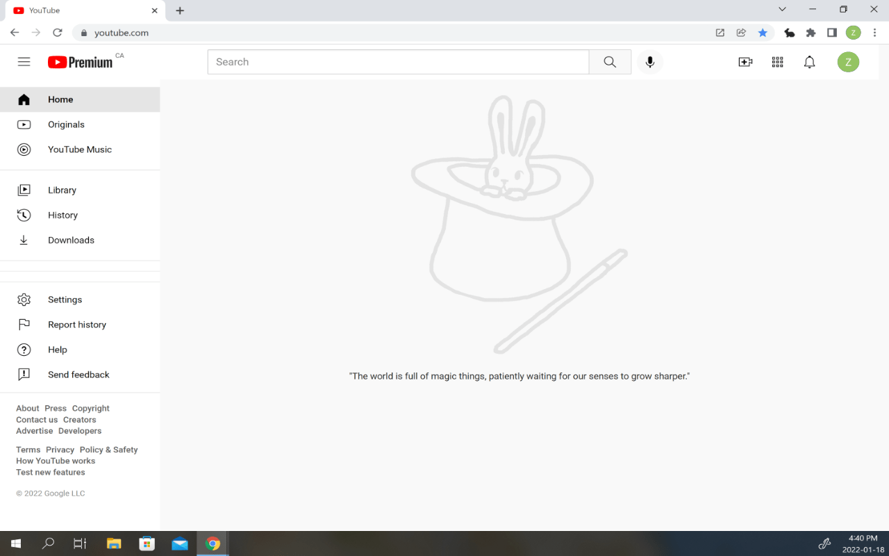 youtuberabbithole Chrome extension to remove YouTube