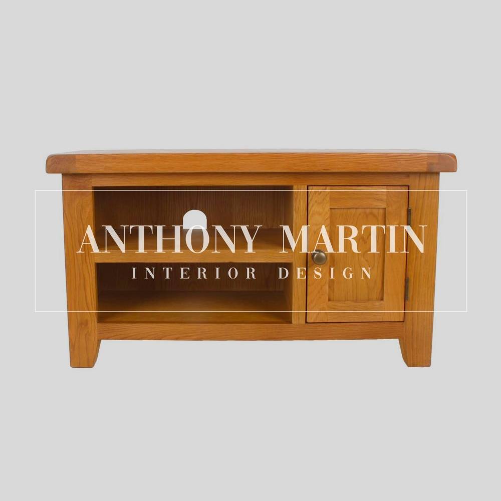 Oak Small TV Table Anthony Martin