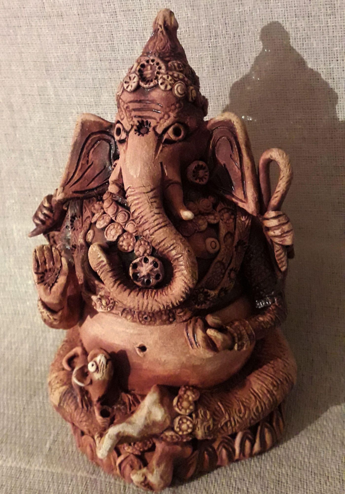 Two Canopic urns and Ganesh incense burners Anthony OBrien Art