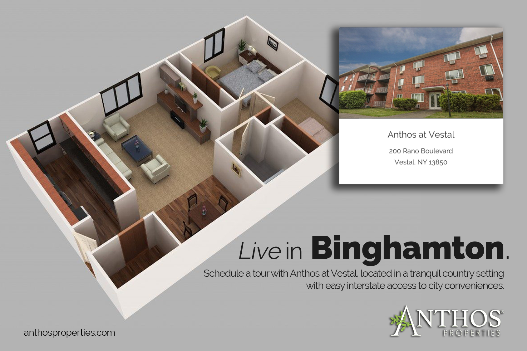 Convenient Apartment Leases in Binghamton Anthos Properties