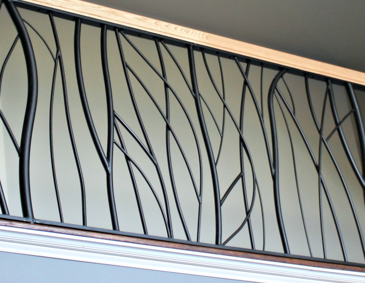 Custom Interior Railings for a Loft Modern Branch Design Antietam