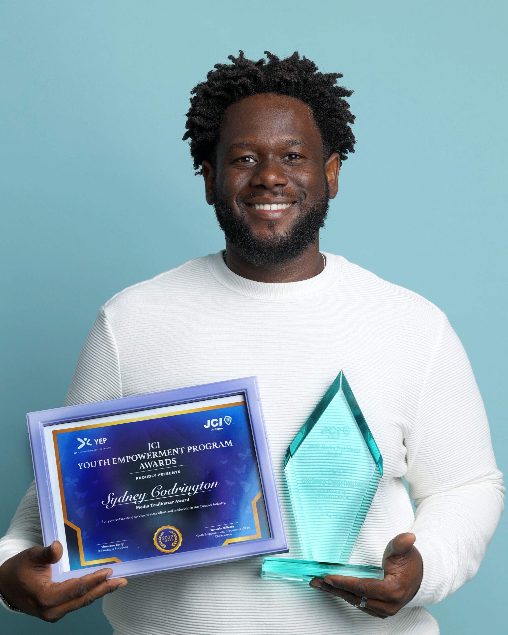 JCI Media Trailblazer Sydney Codrington Antigua Observer Newspaper